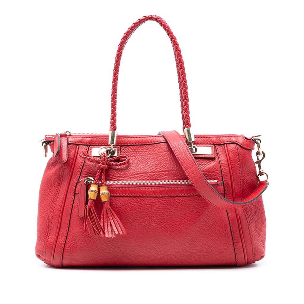Gucci Pebbled Calfskin Bella Satchel