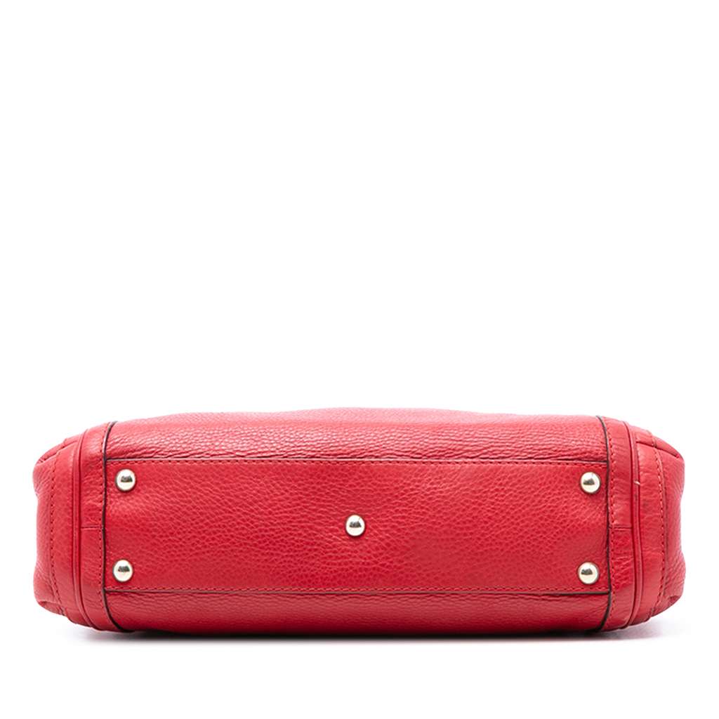 Gucci Pebbled Calfskin Bella Satchel - 3