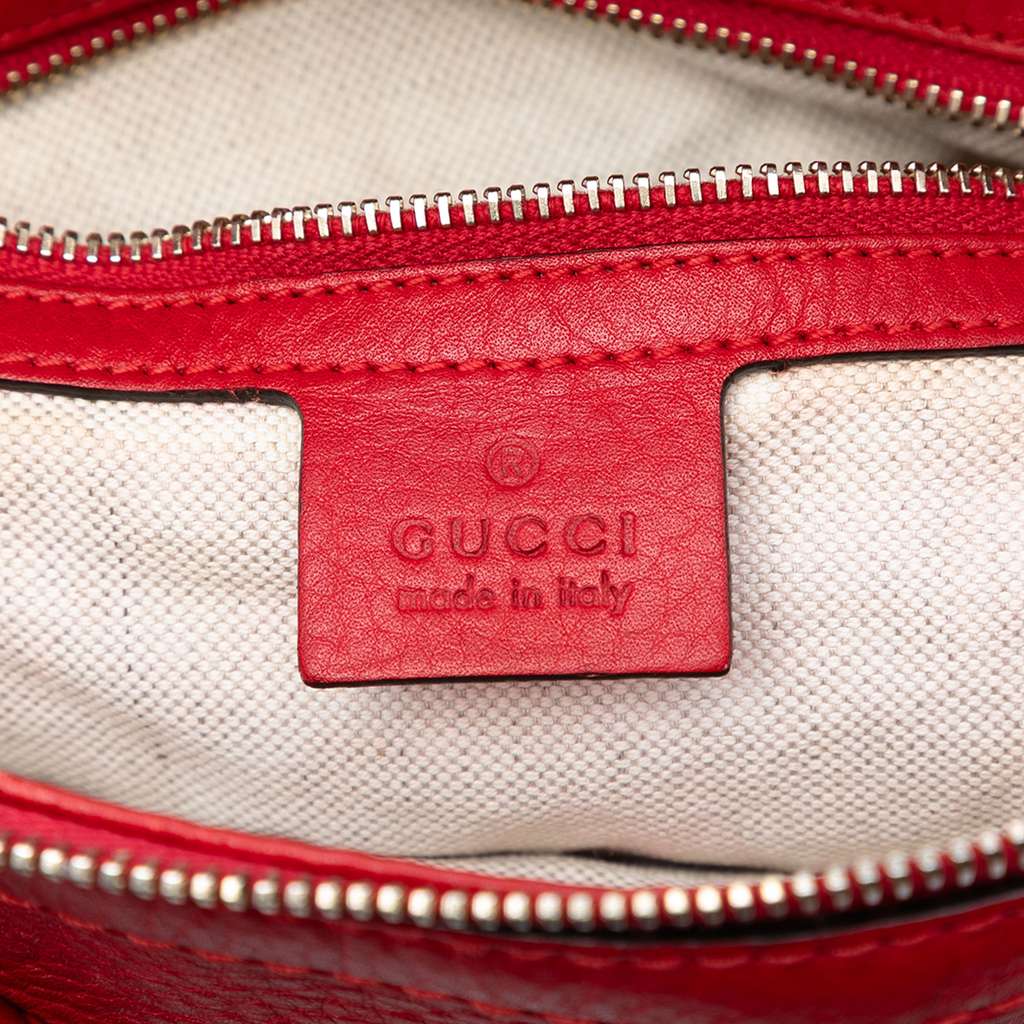 Gucci Pebbled Calfskin Bella Satchel - 5