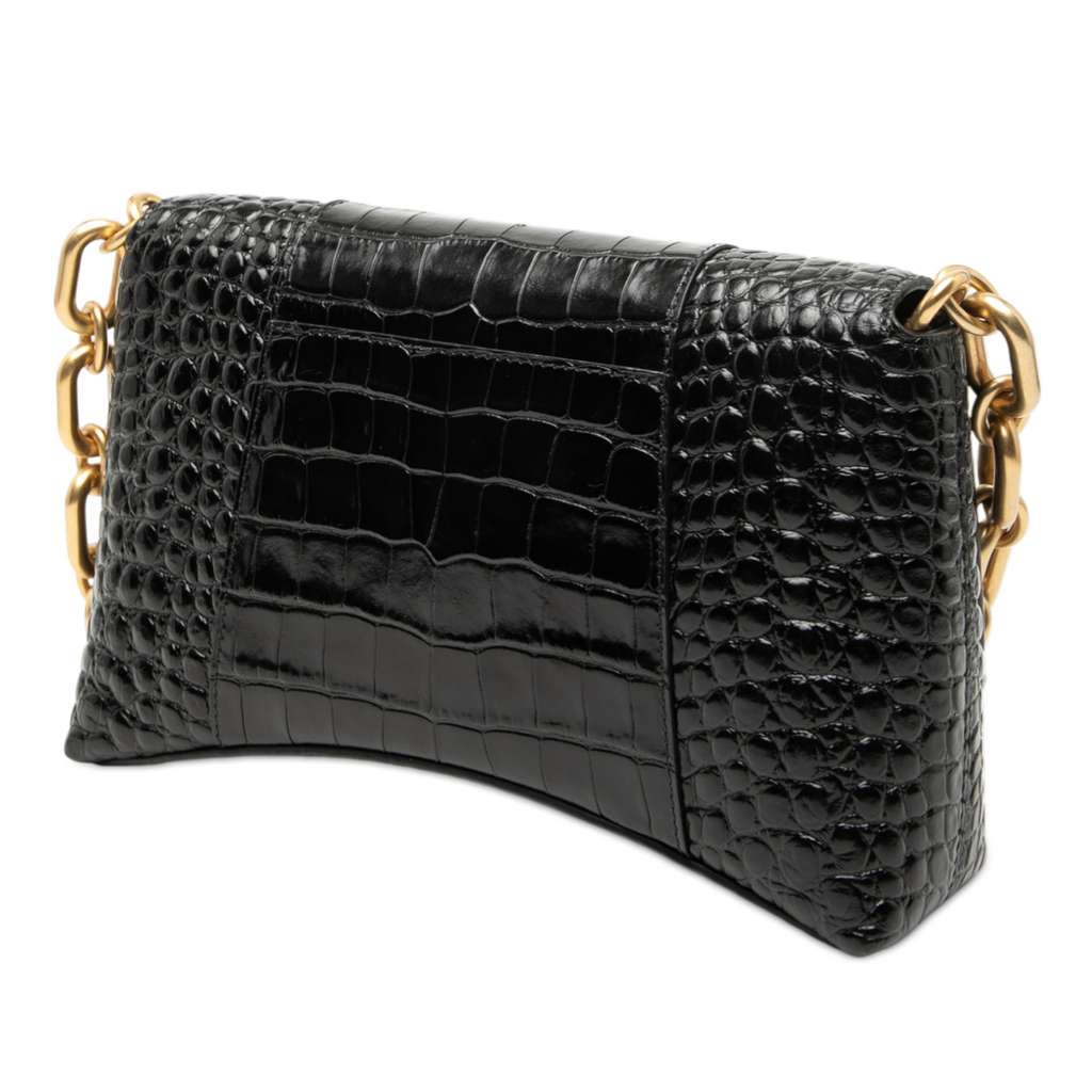 Balenciaga Croc Embossed Leather Downtown Crossbody XS - 2