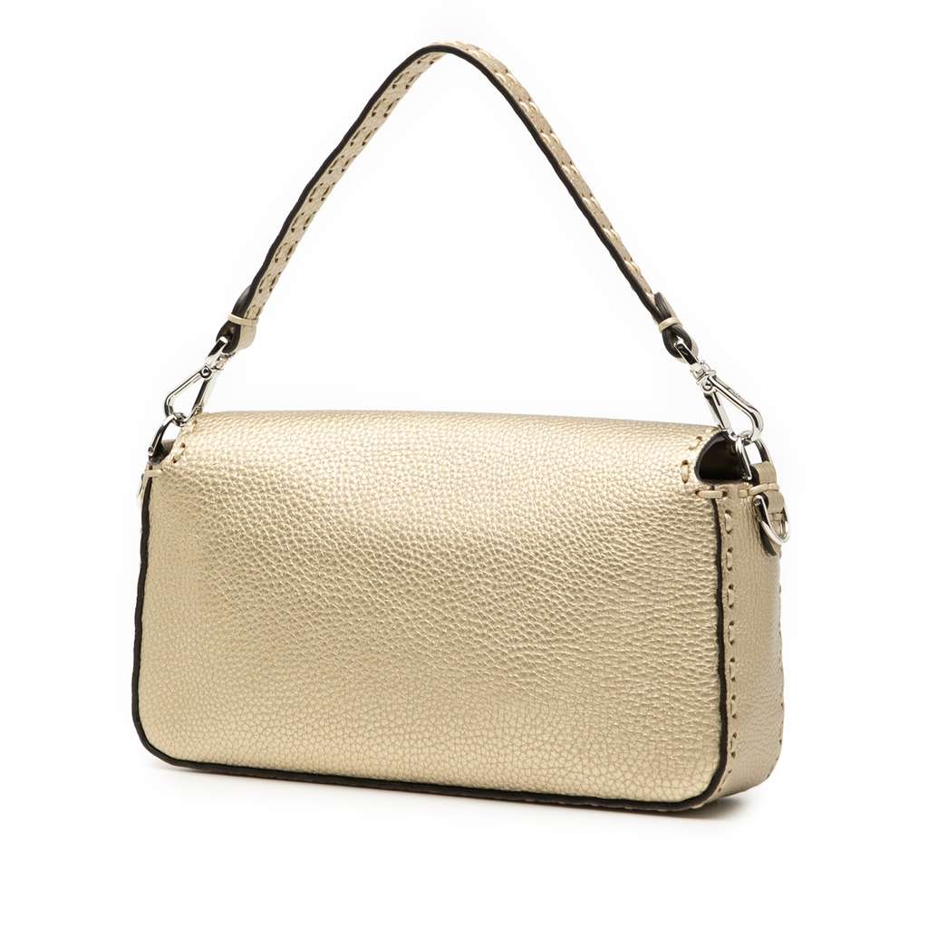 Fendi Medium Leather Selleria Baguette Satchel - 2