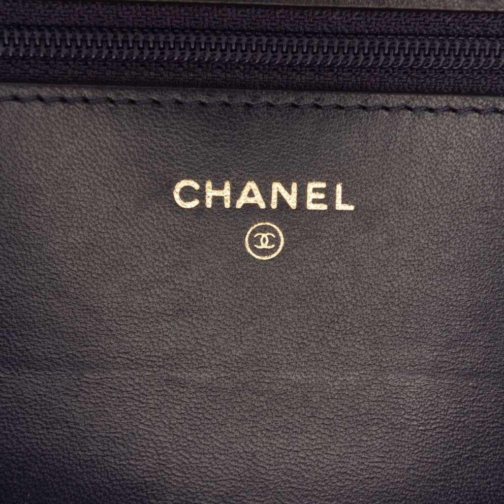 Chanel CC Quilted Lambskin Double Stitch Tassel Wallet On Chain - 5