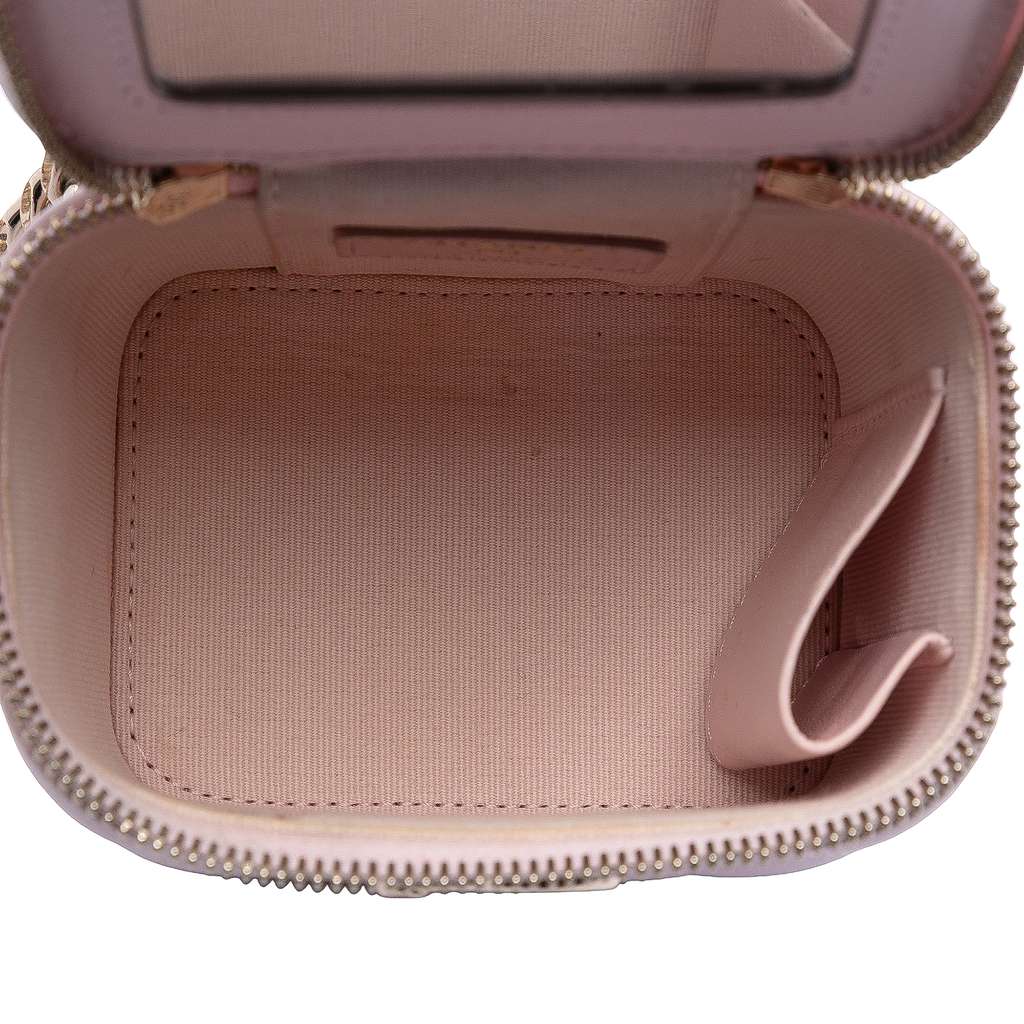 Chanel Mini CC Quilted Lambskin Enamel Coco Vanity Case With Chain - 4