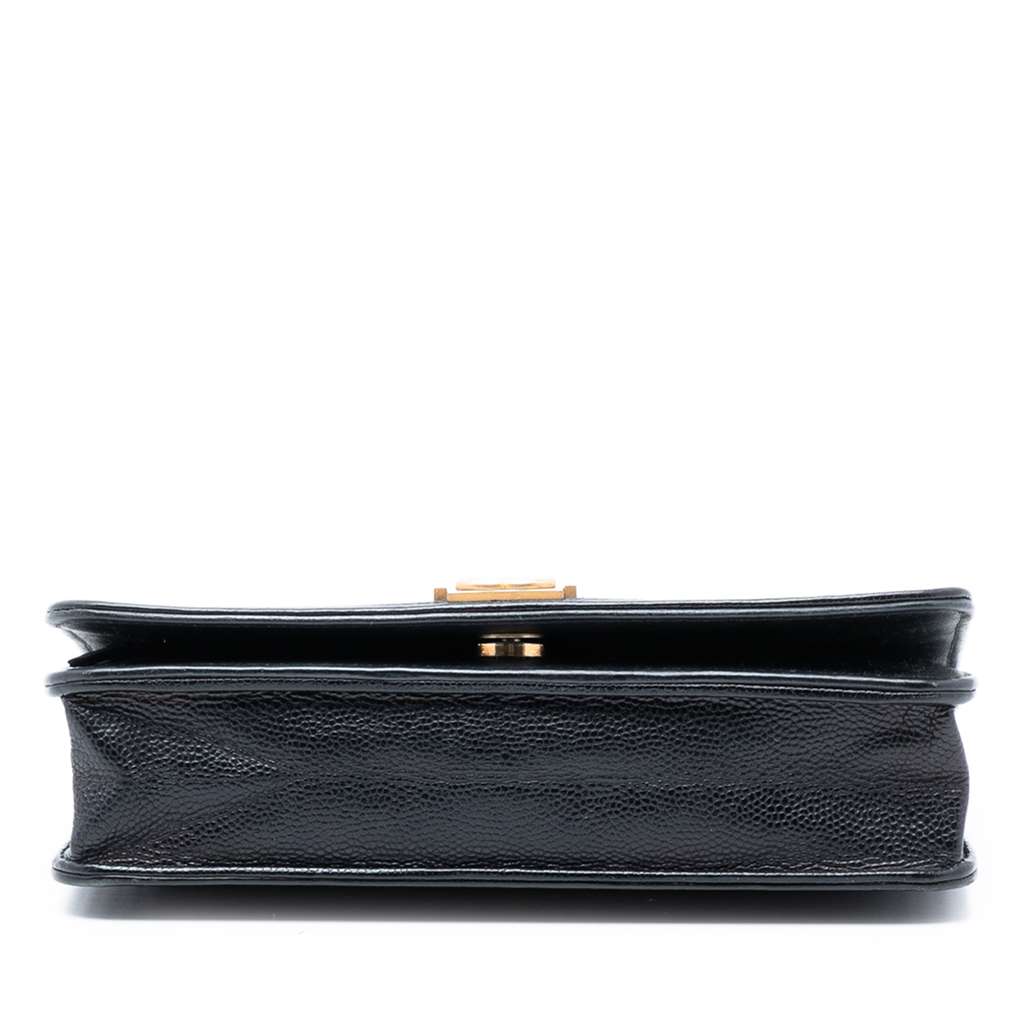 Chanel Chevron Caviar Boy Wallet On Chain - 3