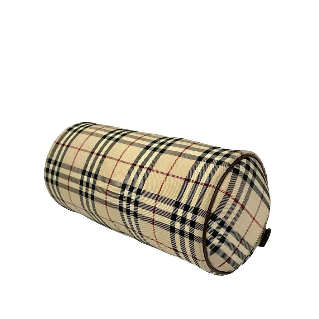 Burberry House Check Canvas Barrel Handbag - 5