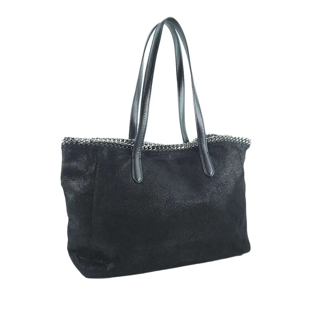 Stella Mccartney Shaggy Deer Falabella East West Shopper Tote Black Polyester Very good - Inside View