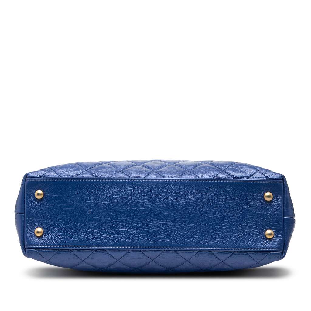 Chanel CC Calfskin Front Zip Drawstring Chain Tote - 3