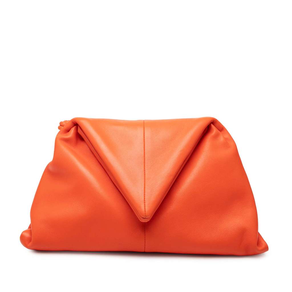 Bottega Veneta Lambskin Trine Fold Over Clutch