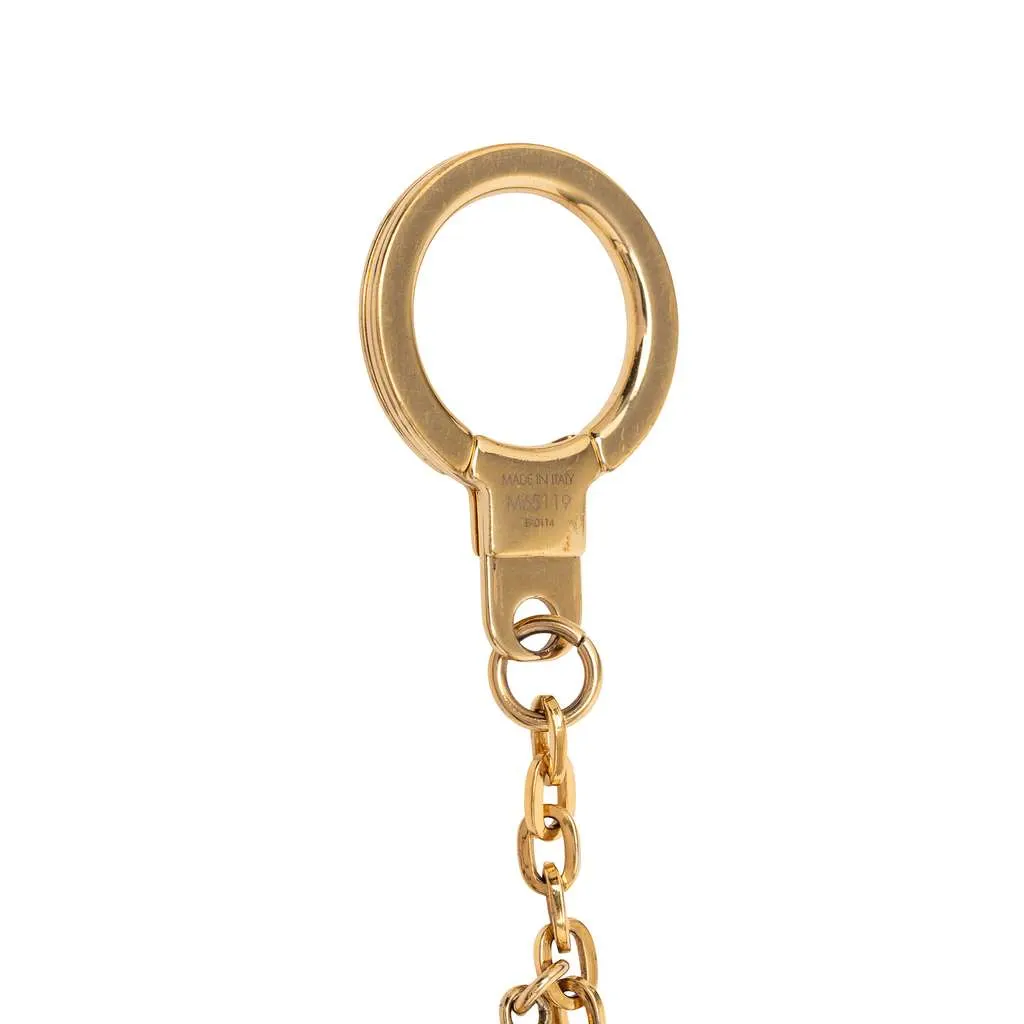 Louis Vuitton Gold Plated Monogram Speedy Trio Chain Bag Charm Gold Metal Good - Box View