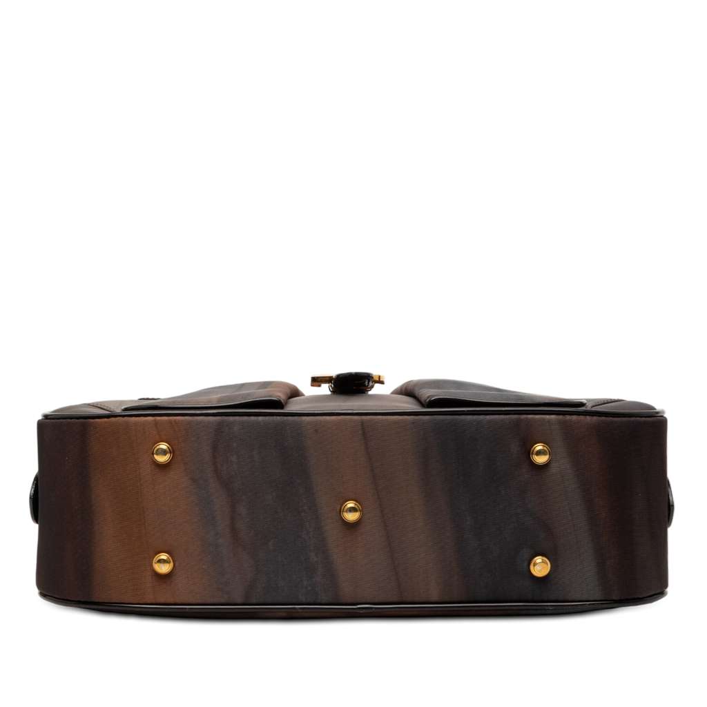 Dior Mini Printed Nylon Double Saddle Bowler Bag - 3