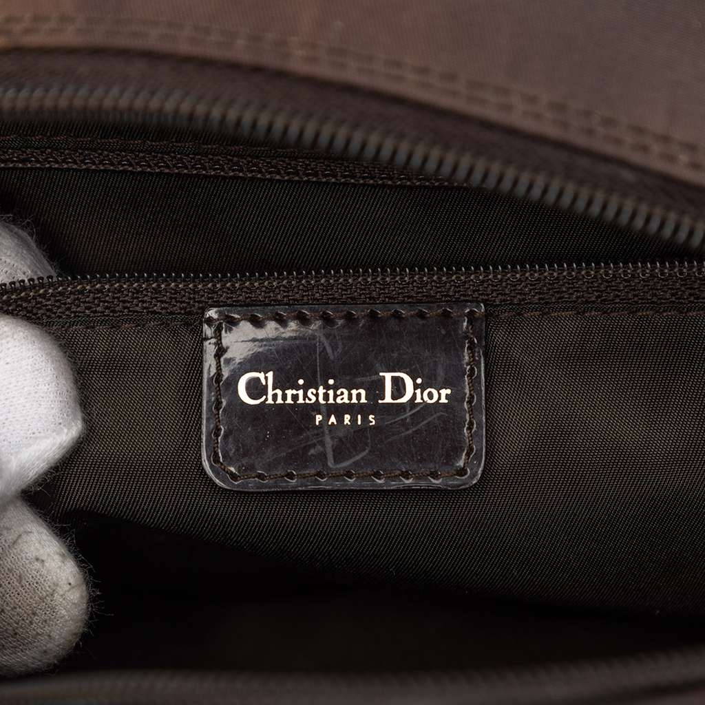 Dior Mini Printed Nylon Double Saddle Bowler Bag - 5