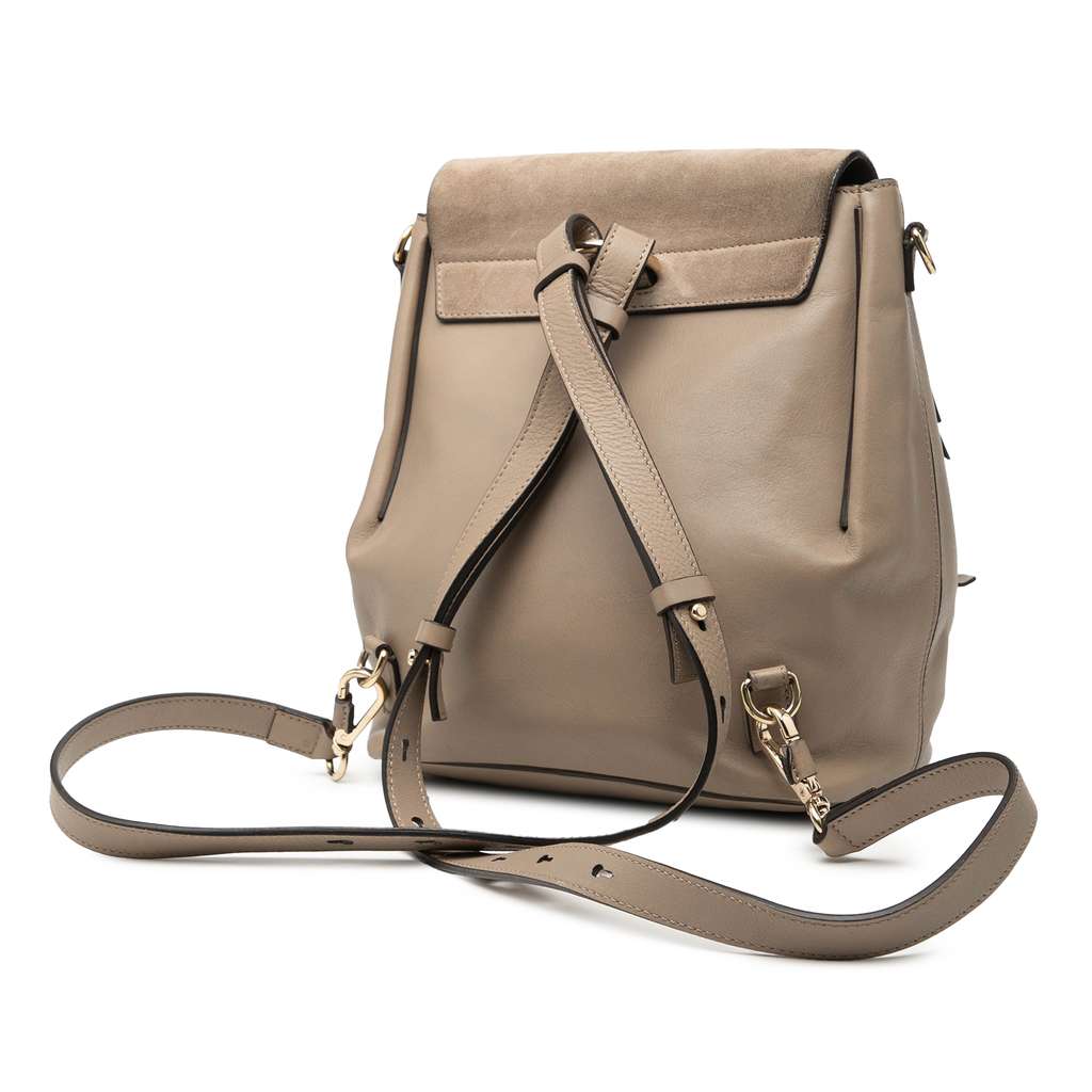 Chloé Medium Calfskin and Suede Faye Backpack - 2