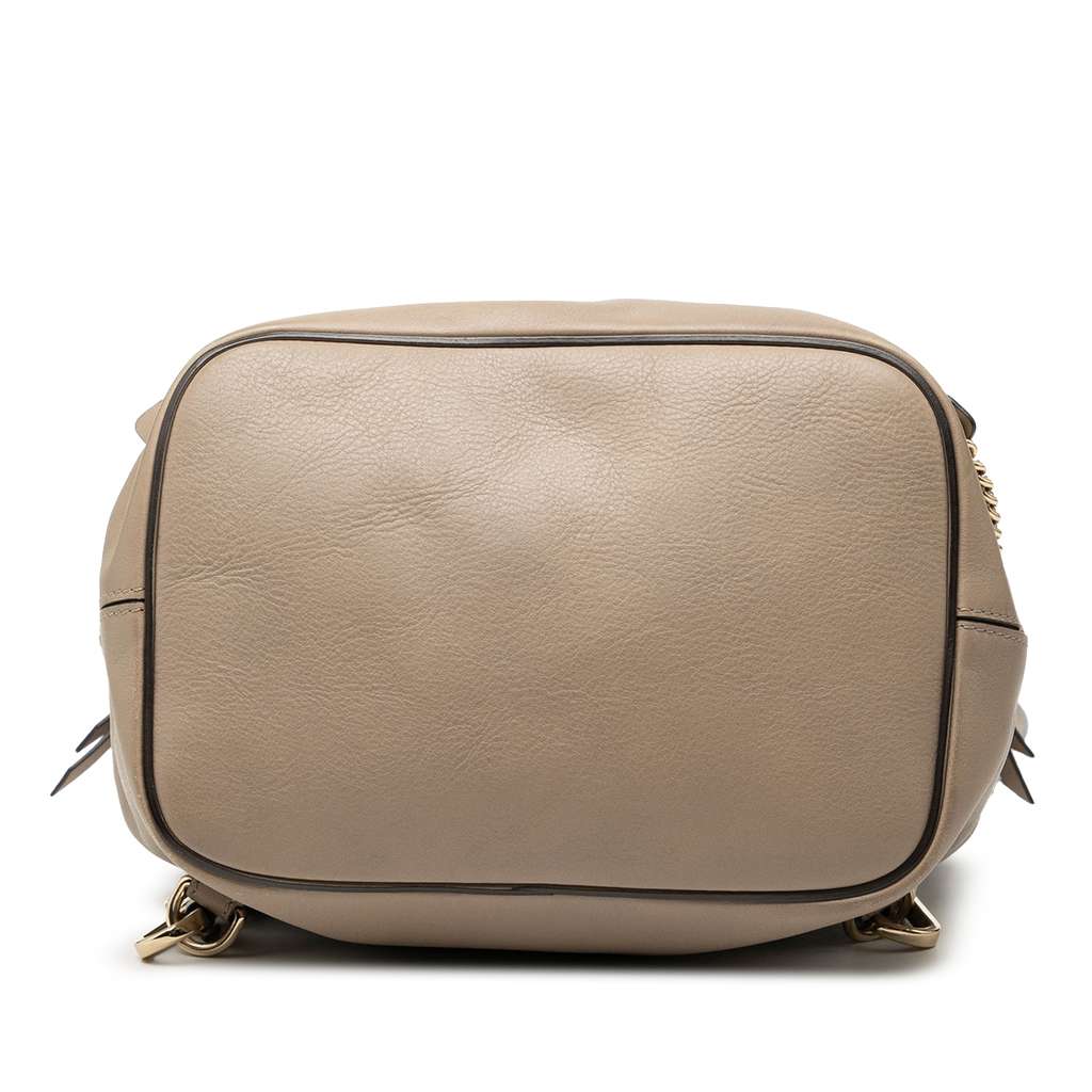 Chloé Medium Calfskin and Suede Faye Backpack - 3