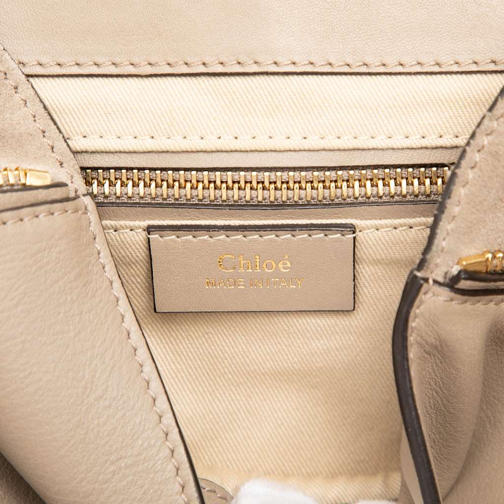 Chloé Medium Calfskin and Suede Faye Backpack - 5