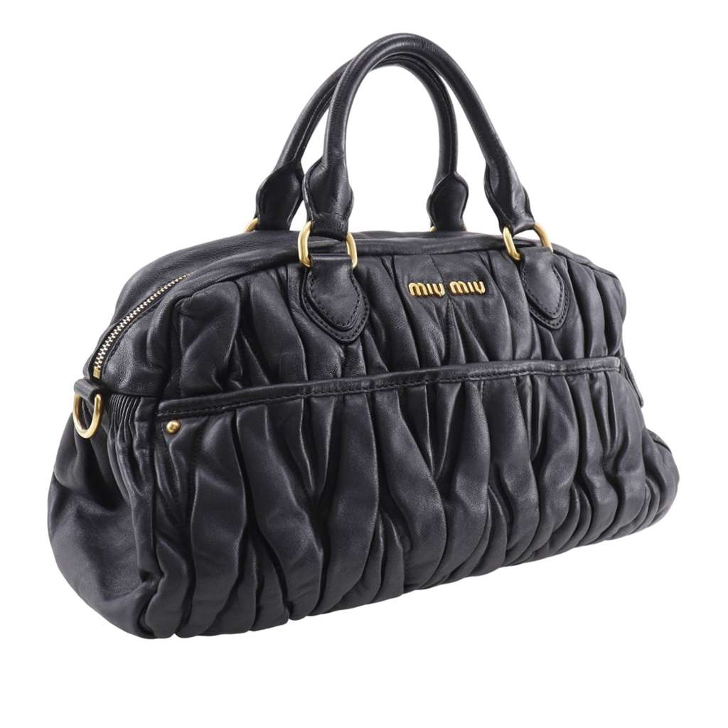 Miu Miu Matelasse Nappa Bowler Bag - 3