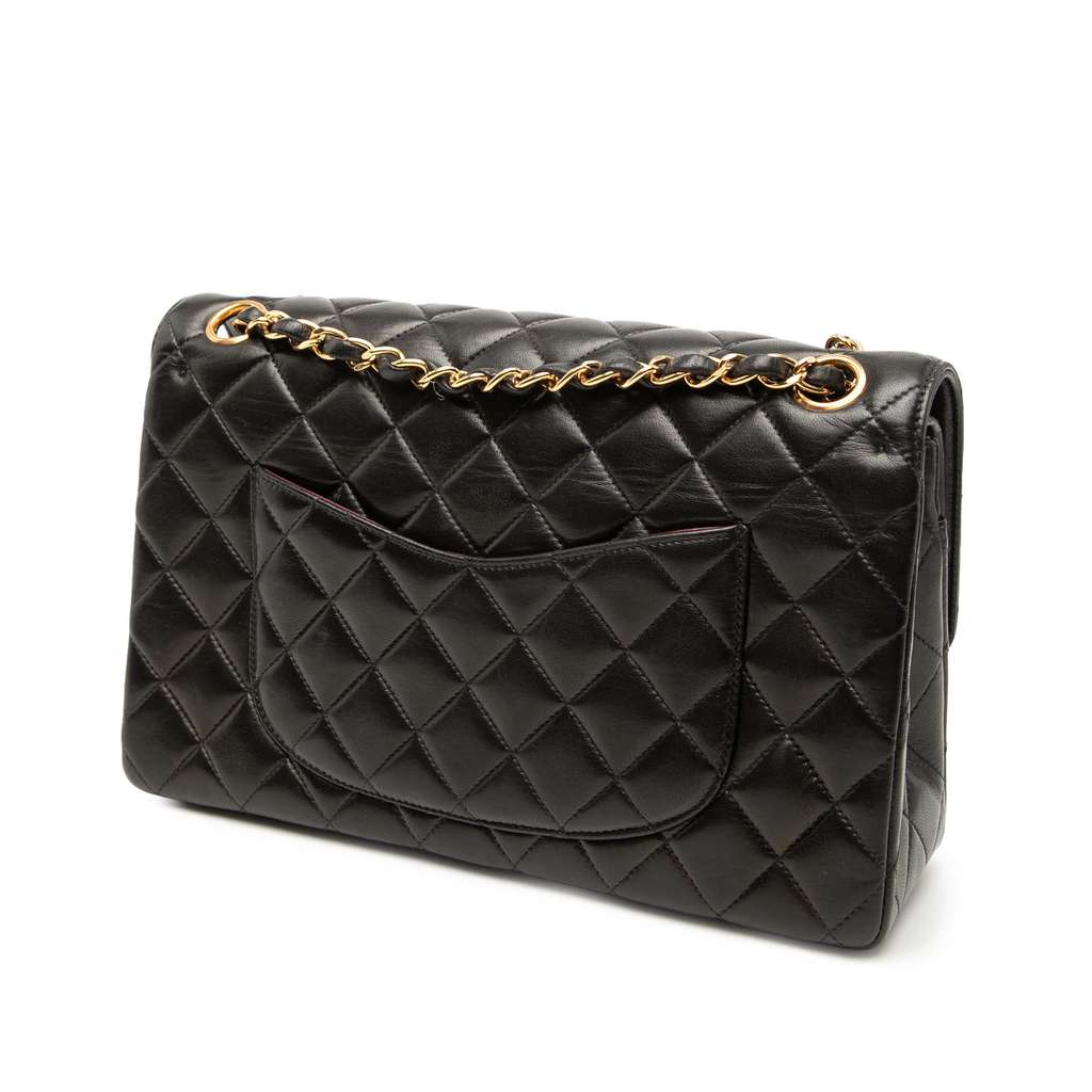 Chanel Medium Quilted Lambskin Gold and Silver Combo CC Double Flap - 2