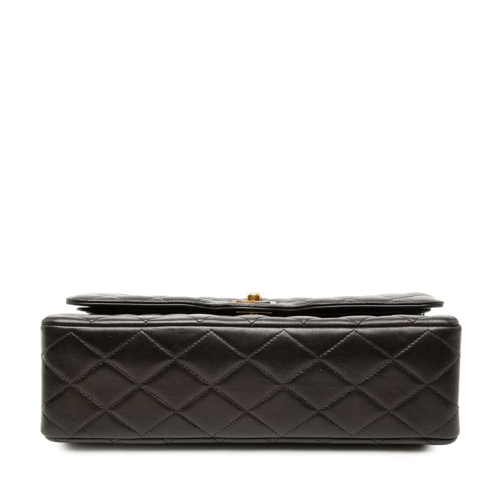 Chanel Medium Quilted Lambskin Gold and Silver Combo CC Double Flap - 3