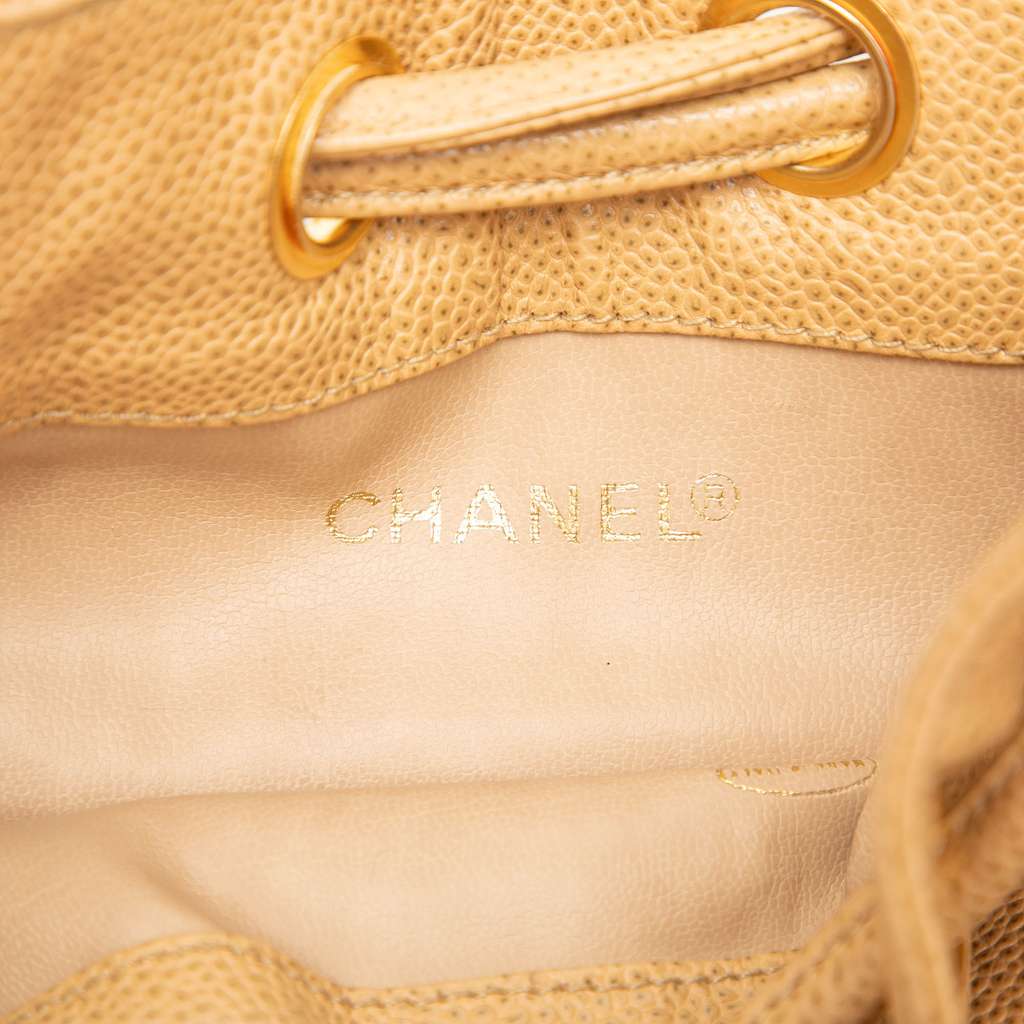 Chanel CC Caviar Drawstring Bucket Bag - 5