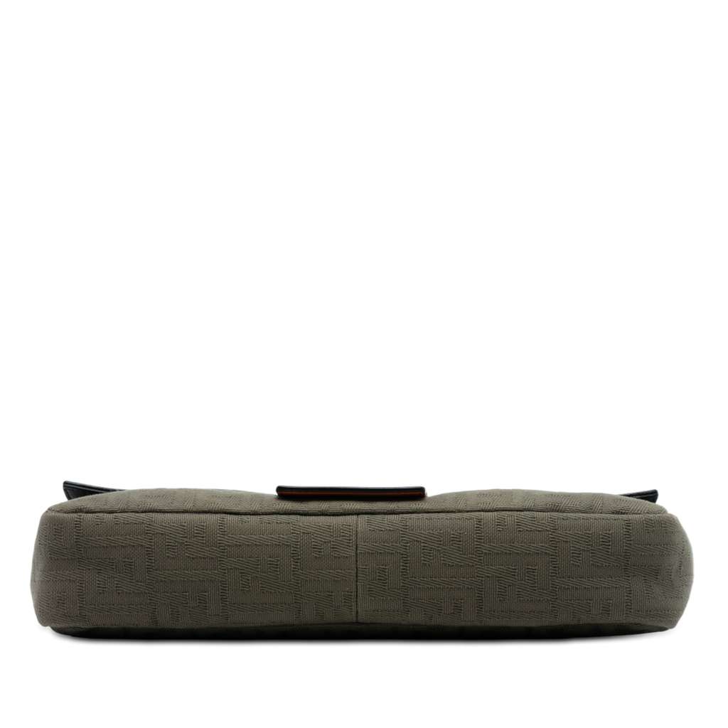 Fendi Large Zucca Canvas and Leather Convertible Belt Baguette - 3