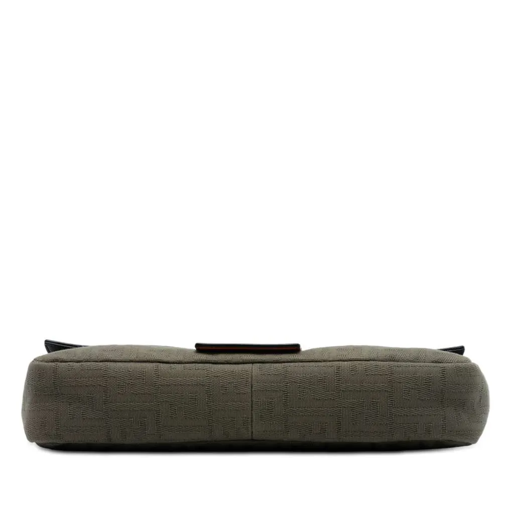 Fendi Large Zucca Canvas and Leather Convertible Belt Baguette Brown Canvas Very good - Inside View