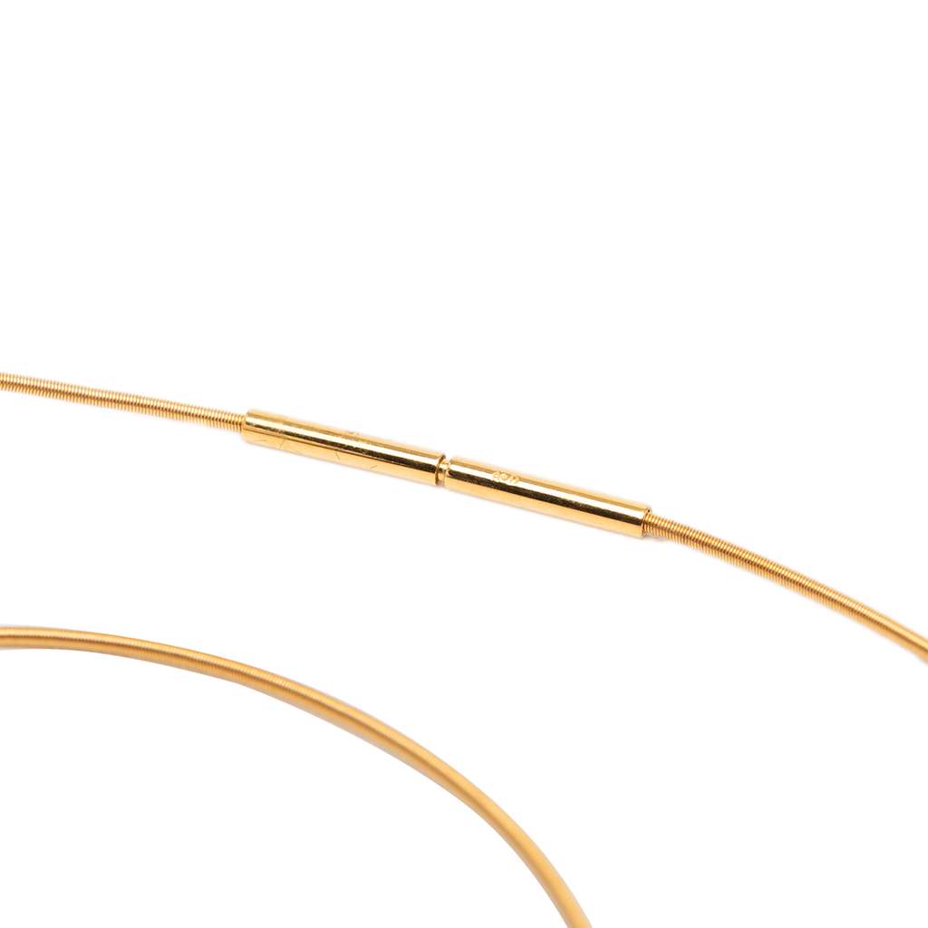 Hermès Gold Plated Enamel Cage D H Pendant Necklace - 4