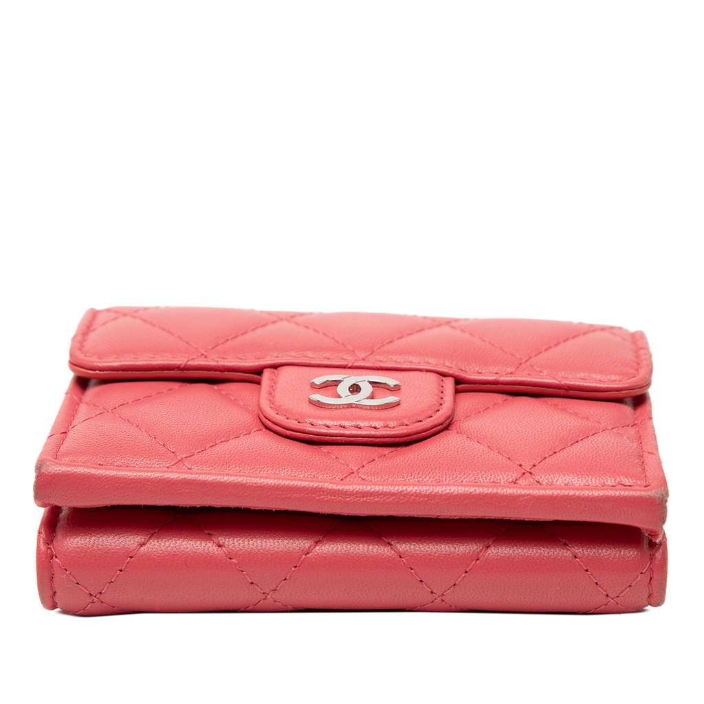 Chanel CC Quilted Lambskin Compact Flap Wallet - 3