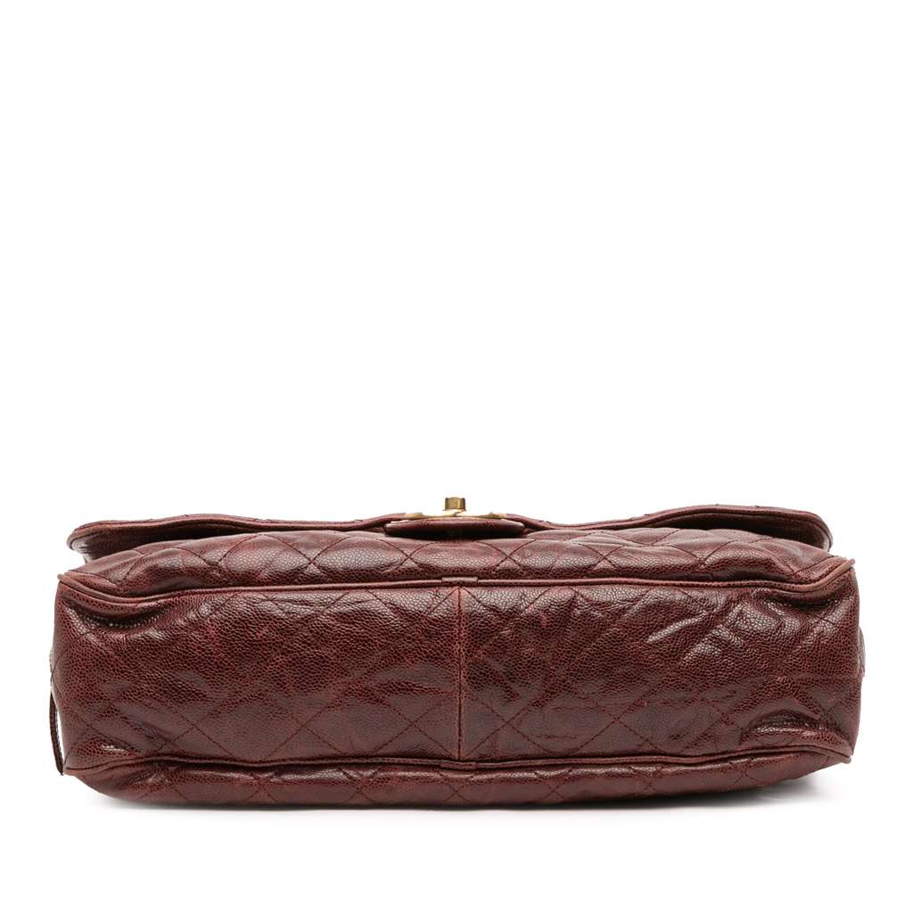 Chanel Large Quilted Glazed Caviar Shiva Flap - 3