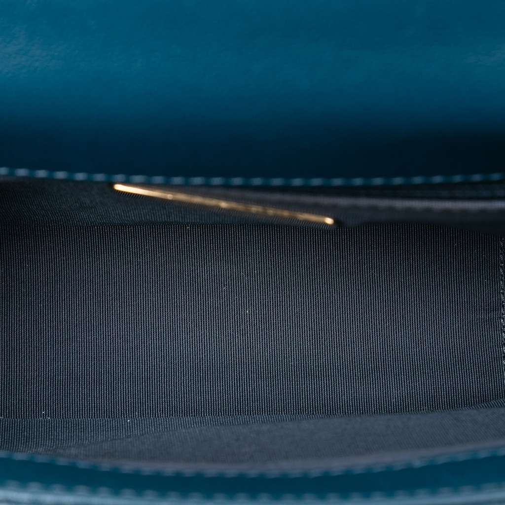 Chanel Small Quilted Calfskin Chain Infinity Top Handle Flap - 4