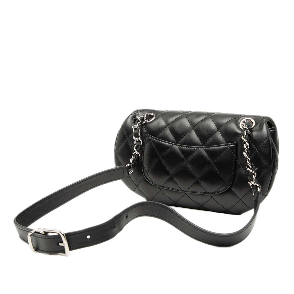 Chanel CC Quilted Calfskin Uniform Flap Belt Bag - 2