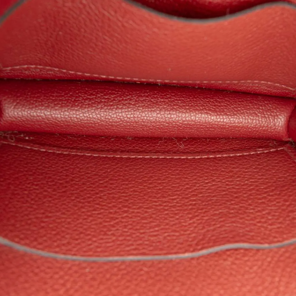 Hermès Clemence Constance Slim Wallet Red Leather Never worn - Model View
