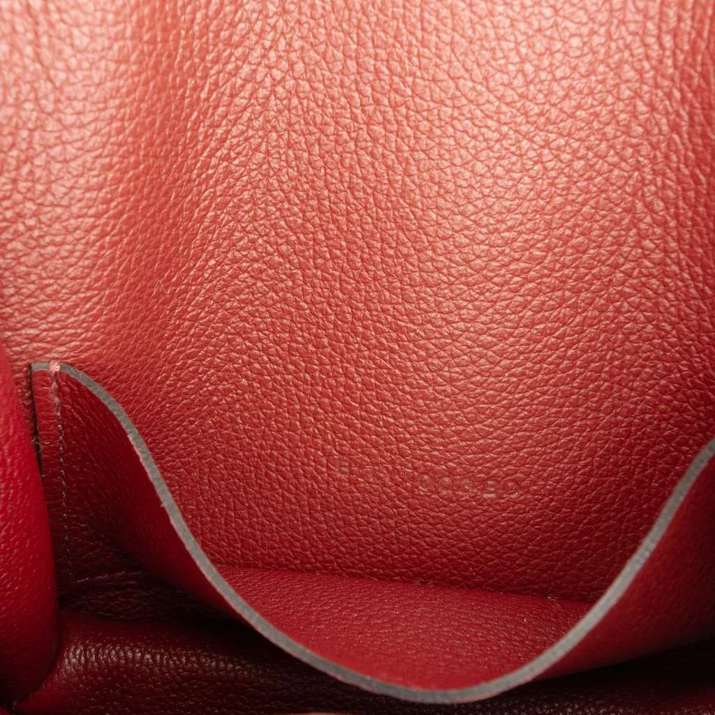 Hermès Clemence Constance Slim Wallet Red Leather Never worn - Box View