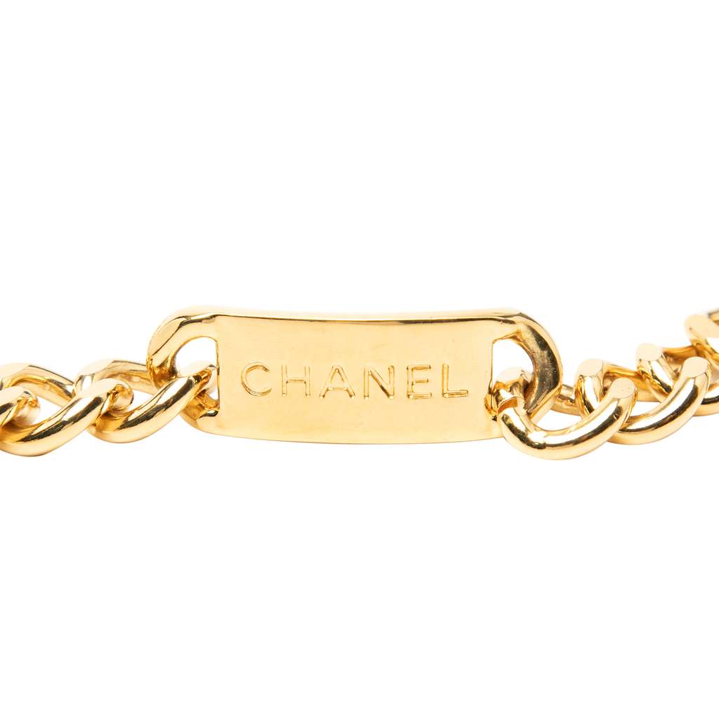 Chanel Gold Plated CC Medallion Chain Belt - 3