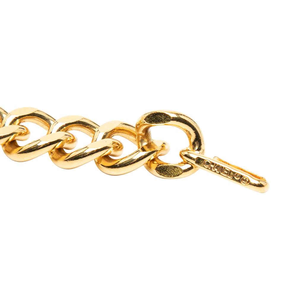Chanel Gold Plated CC Medallion Chain Belt - 5