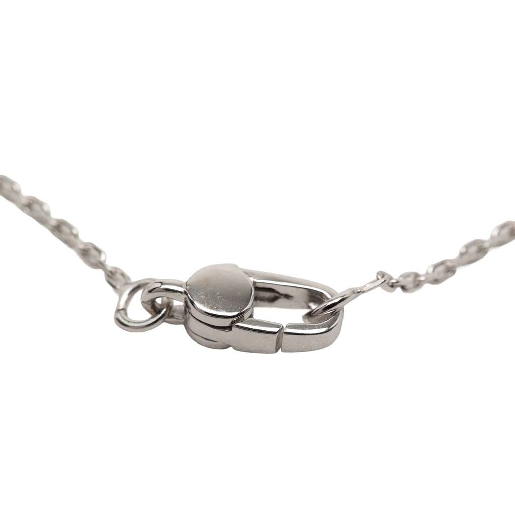 Gucci 18K White Gold Amethyst Square Pendant Necklace - 3