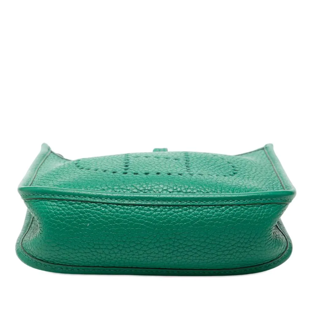 Hermès Clemence Evelyne TPM Green Leather Very good - Inside View