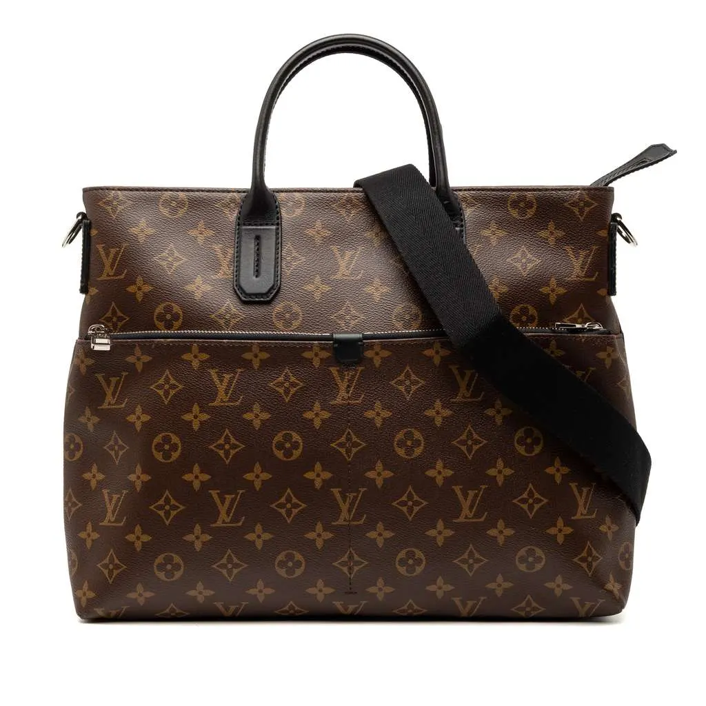 Louis Vuitton Monogram Macassar 7 Days A Week Brown Very good - Front View