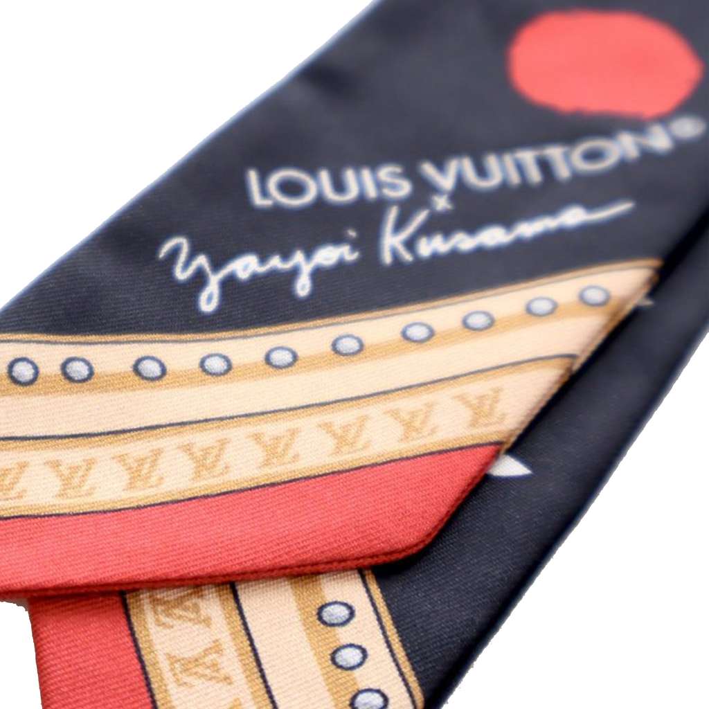 Louis Vuitton Yayoi Kusama Monogram Painted Dots BB Silk Bandeau Scarf - 3
