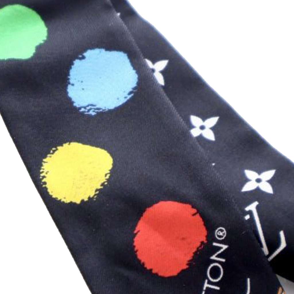 Louis Vuitton Yayoi Kusama Monogram Painted Dots BB Silk Bandeau Scarf - 4