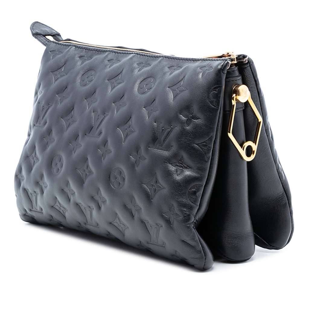 Louis Vuitton Monogram Embossed Puffy Lambskin Coussin PM - 2