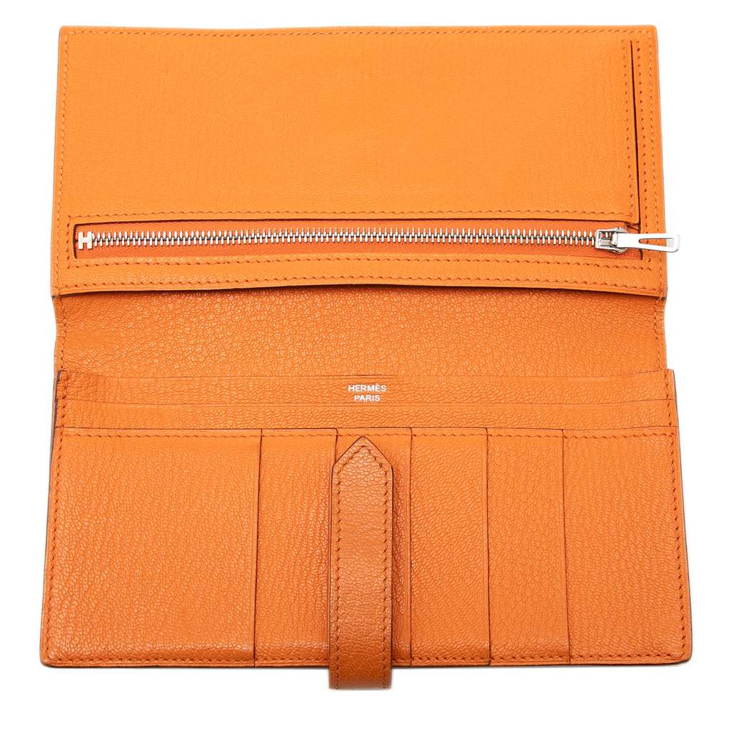 Hermès Chevre Mysore Bearn Soufflet Long Wallet - 4
