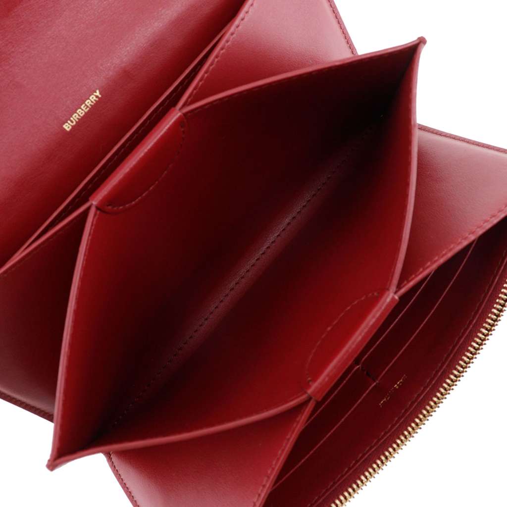 Burberry Leather TB Wallet On Strap - 4