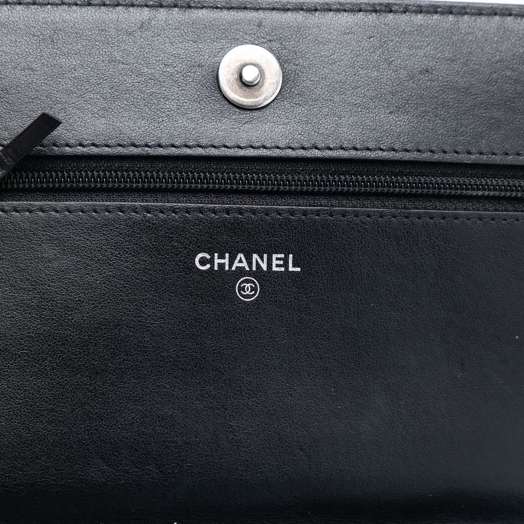 Chanel Quilted Caviar Boy Wallet on Chain - 5