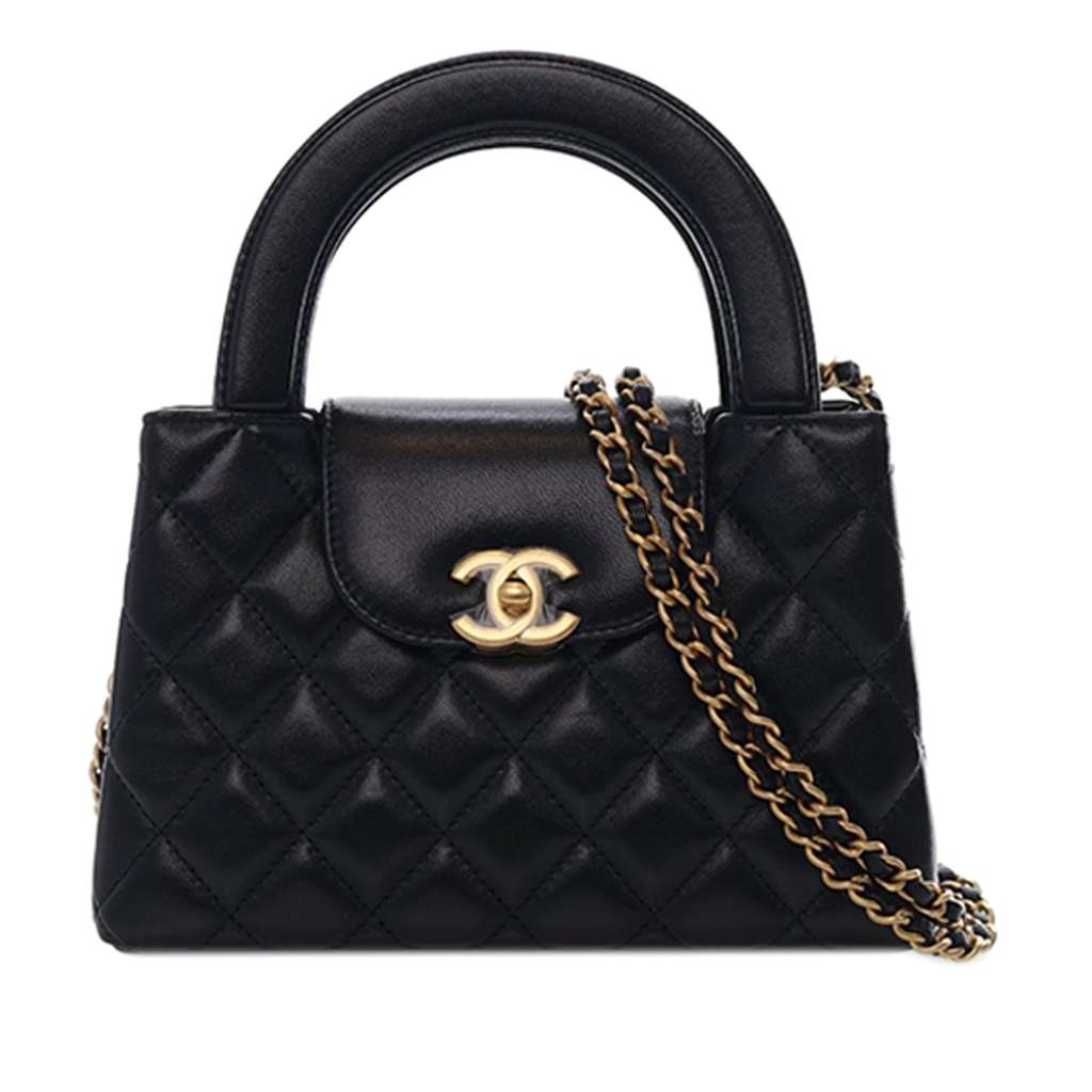 Chanel Nano Quilted Lambskin Kelly Shopper Bag