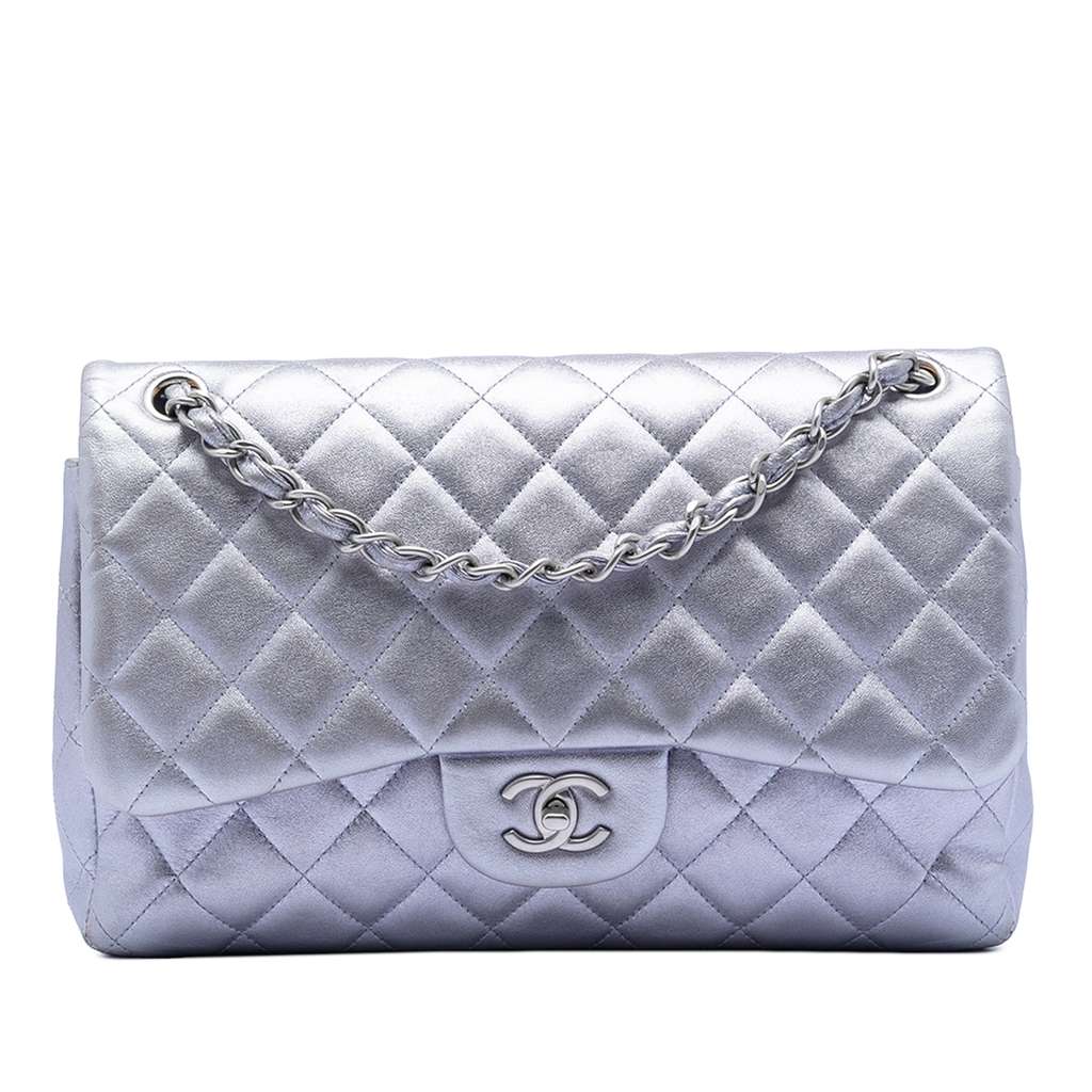 Chanel Jumbo Classic Metallic Lambskin Double Flap