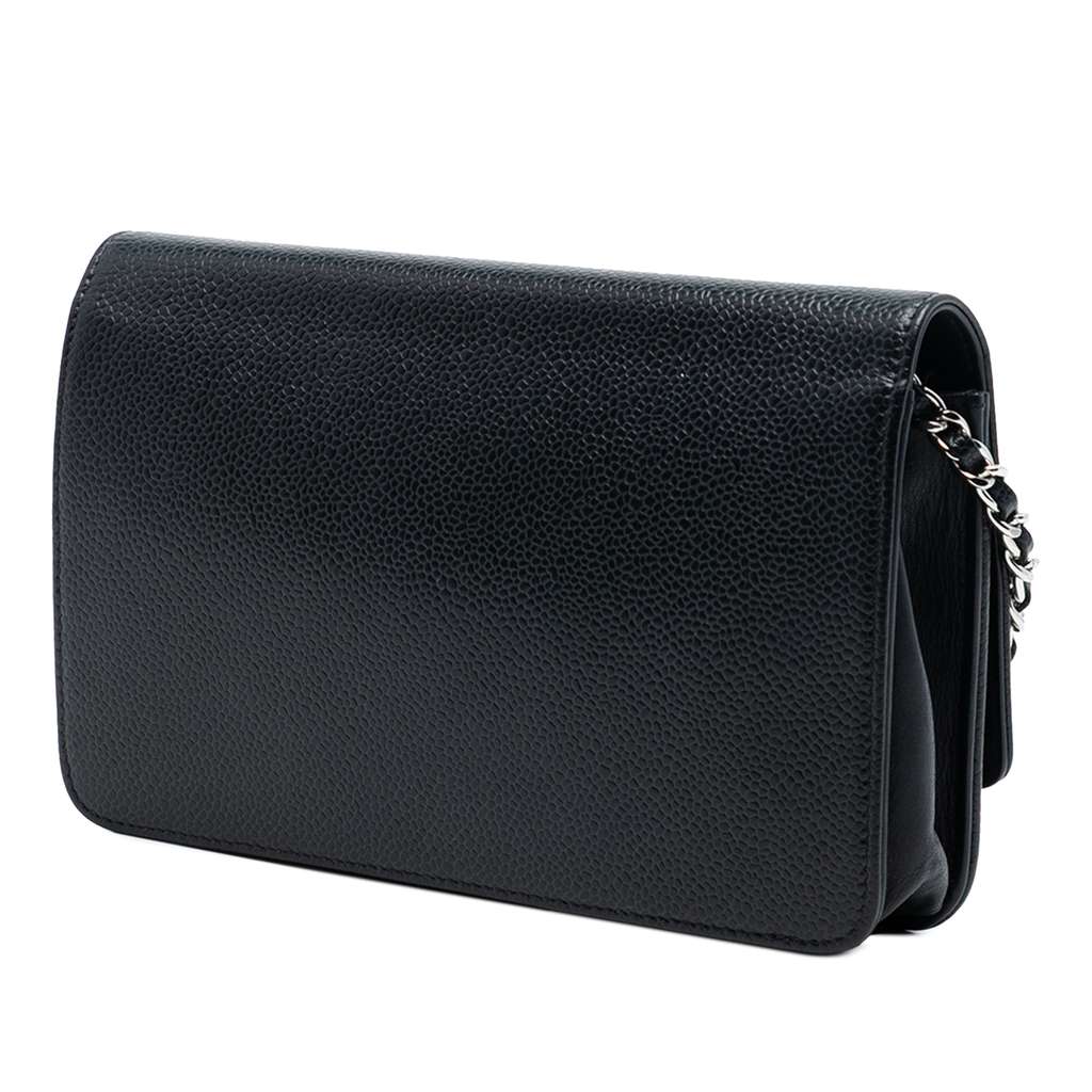Chanel CC Caviar Wallet On Chain - 2