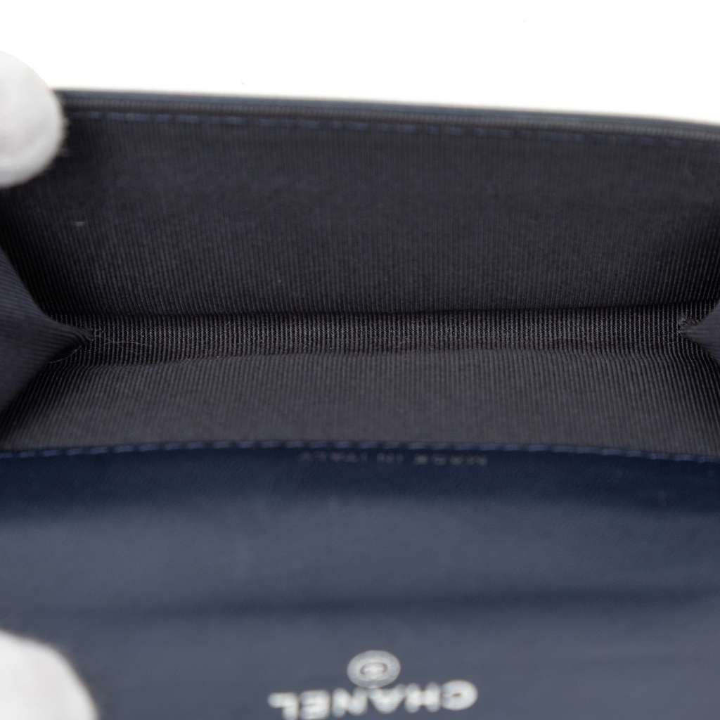 Chanel CC Double Stitch Lambskin Flap Card Holder - 4