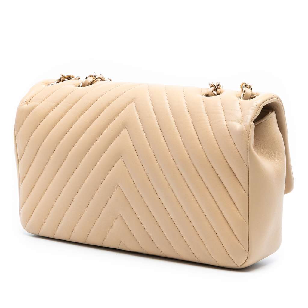 Chanel Jumbo Classic Chevron Lambskin Single Flap - 2