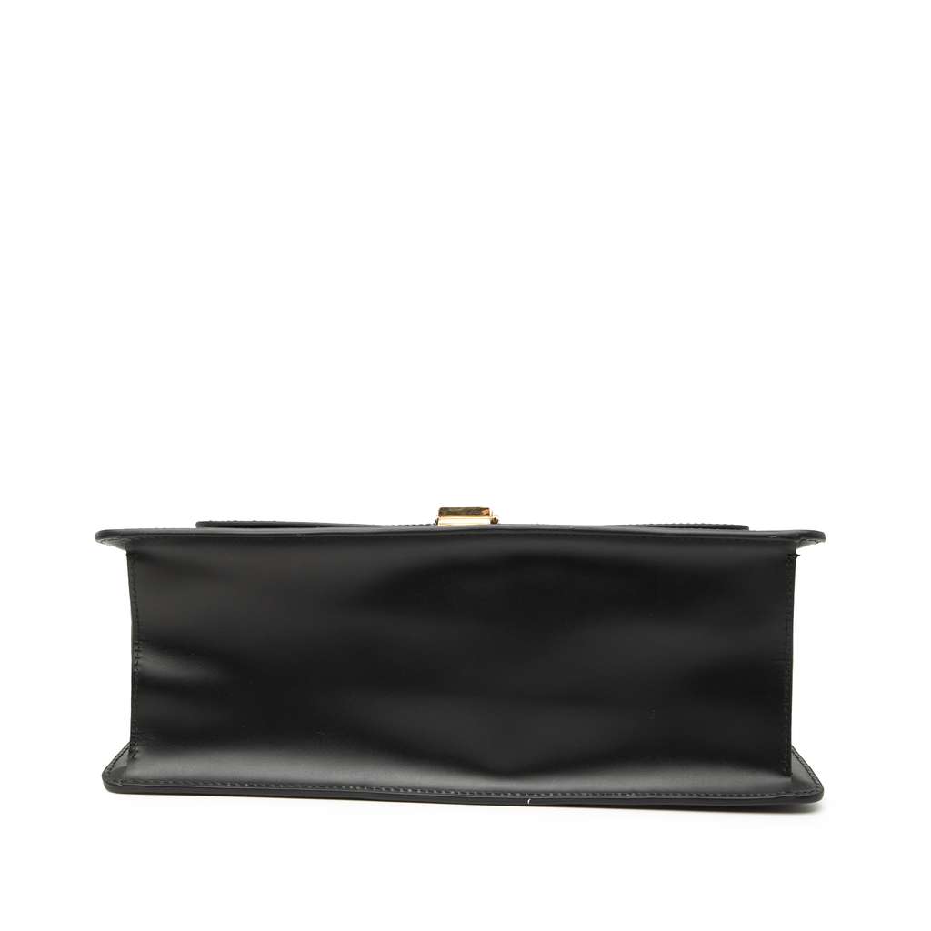 Gucci Medium Leather Sylvie Top Handle Bag - 3