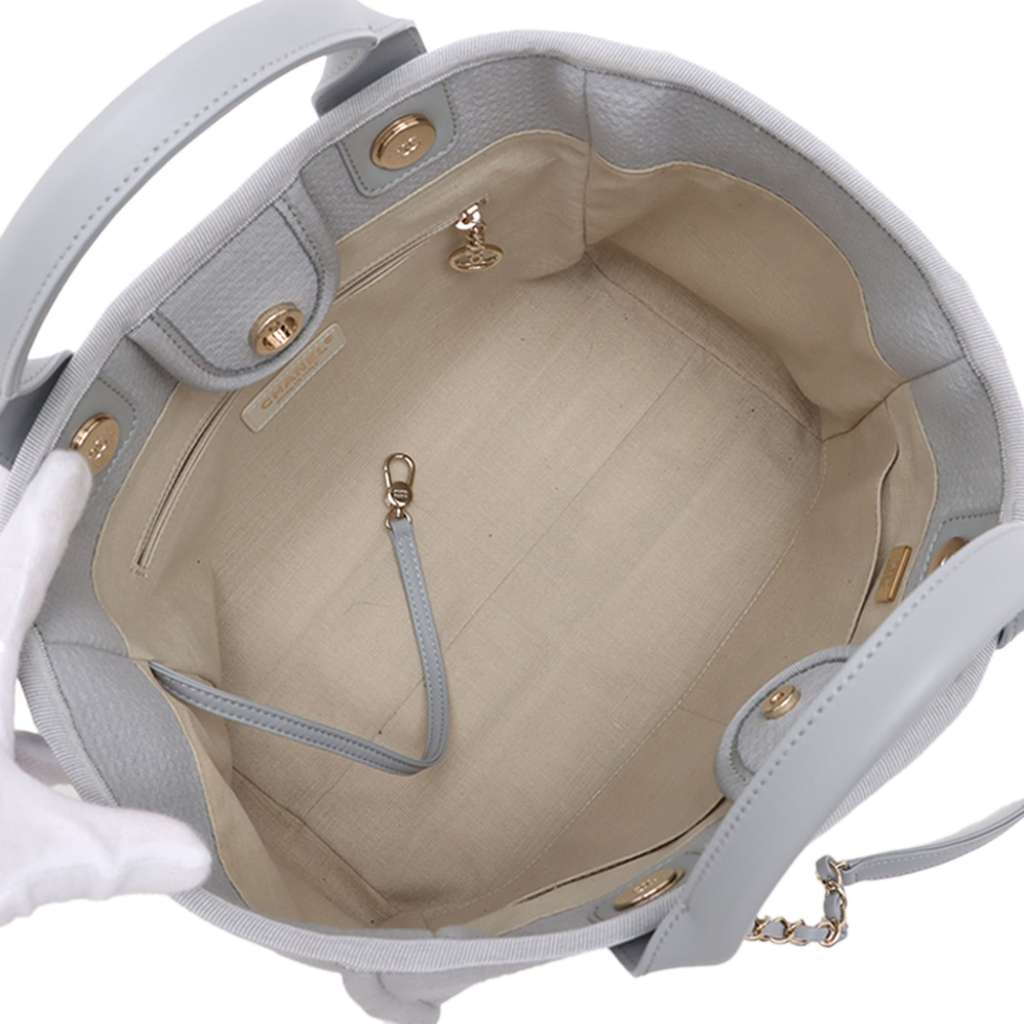 Chanel Small Canvas Deauville Tote - 3