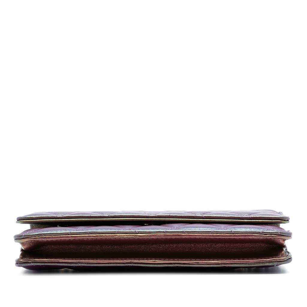 Chanel CC Quilted Iridescent Lambskin Wallet on Chain - 3